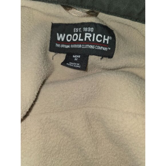 NWT Woolrich Mens Olive Padded Work Jacket Duster M 100% Cotton Outer Gorpcore - Picture 3 of 5